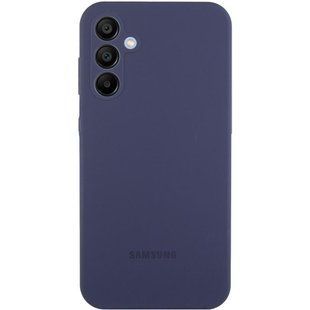 Чохол Silicone Cover Lakshmi Full Camera (AAA) with Logo для Samsung Galaxy S25 Темно-синій / Midnight blue