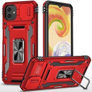 Ударопрочный чехол Camshield Army Ring для Samsung Galaxy A07 Красный / Red