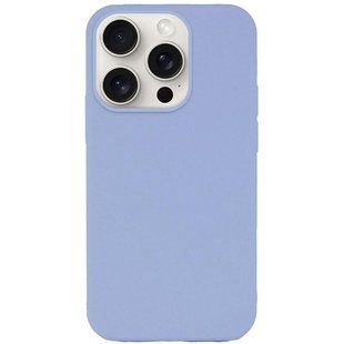 Чехол Silicone Case Full Protective (AA) NO LOGO для Apple iPhone 14 Pro (6.1") Голубой / Lilac Blue