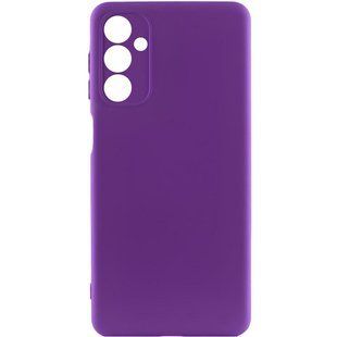 Чехол TPU GETMAN Liquid Silk Full Camera для Samsung Galaxy M34 5G Фиолетовый / Purple