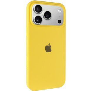Чехол Silicone Case Full Protective (AA) для Apple iPhone 17 Pro Max (6.9") Желтый / Yellow