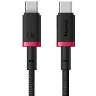 Дата кабель Baseus Dura Series Fast Charging Type-C to Type-C 100W (2m) (P10377803) Red / Black