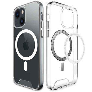Чехол TPU Space Case with Magnetic Fit для Apple iPhone 13 mini (5.4") Прозрачный