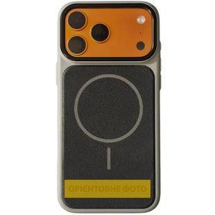 Чохол TPU TechWoven Hybrid with MagSafe для Apple iPhone 17 (6.3") Grey / Black
