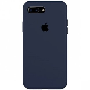 Чехол Silicone Case Full Protective (AA) для Apple iPhone 7 plus / 8 plus (5.5") Темный Синий / Midnight Blue