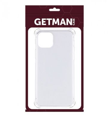 TPU чохол GETMAN Ease logo посилені кути для Apple iPhone 11 Pro Max (6.5") Безбарвний (прозорий)