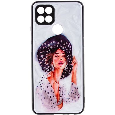 TPU+PC чохол Prisma Ladies для Oppo A15s / A15 Girl in a hat