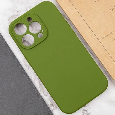 Чохол Silk Full Camera Protective (AA) NO LOGO для Apple iPhone 13 Pro Max (6.7") Зелений / Dark Olive