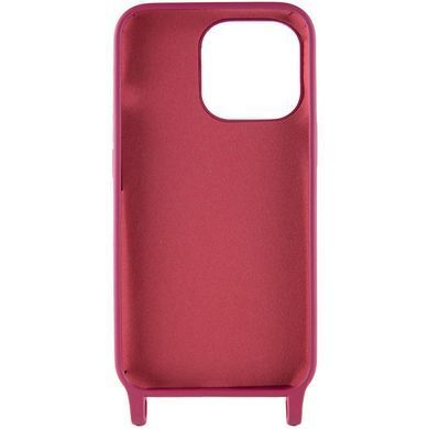 Чехол TPU two straps California для Apple iPhone 13 (6.1") Красный / Rose Red