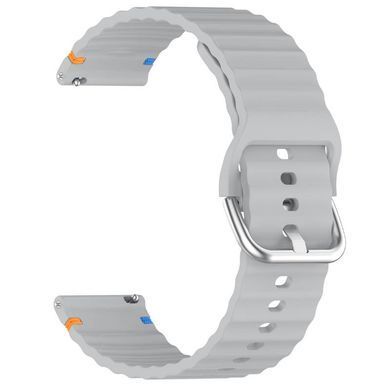 Силиконовый ремешок Wavy для Smart Watch 22mm Light Gray