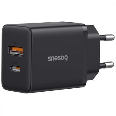 СЗУ Baseus Cube Pro Fast Charger PD30W+QC3.0 (1USB-A/1C) (P10111404) Cluster Black