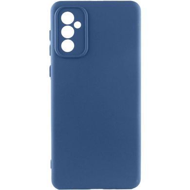 Чехол TPU GETMAN Liquid Silk Full Camera для Samsung Galaxy A55 Синий / Navy Blue