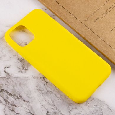 Силиконовый чехол Candy для Apple iPhone 11 Pro Max (6.5") Желтый