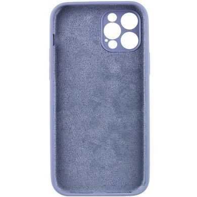 Чохол Silk Full Camera Protective (AA) NO LOGO для Apple iPhone 12 Pro Max (6.7") Сірий / Lavender Gray