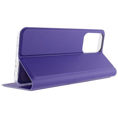 Кожаный чехол книжка GETMAN Elegant (PU) для TECNO Camon 19 Neo Фиолетовый