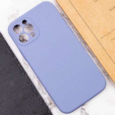 Чохол Silk Full Camera Protective (AA) NO LOGO для Apple iPhone 12 Pro Max (6.7") Сірий / Lavender Gray