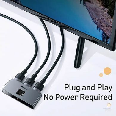 Переходник HUB Baseus Matrix HDMI Splitter (CAHUB-BC0G) Space Gray