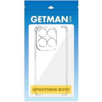 TPU чехол GETMAN Ease logo усиленные углы Full Camera для Infinix Hot 50 Pro Бесцветный (прозрачный)