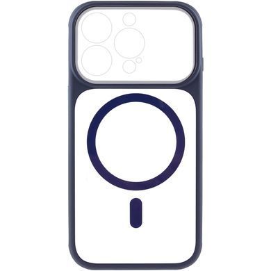 Чохол TPU+PC GETMAN Moon Clear with MagSafe для Apple iPhone 14 Pro Max (6.7") Blue