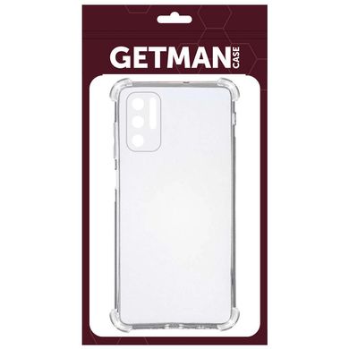 TPU чохол GETMAN Ease logo посилені кути Full Camera для Xiaomi Redmi Note 10 5G / Poco M3 Pro Безбарвний (прозорий)