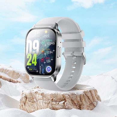 Смарт-часы Borofone BD8 AMOLED Smart sports (call version) Bright Silver