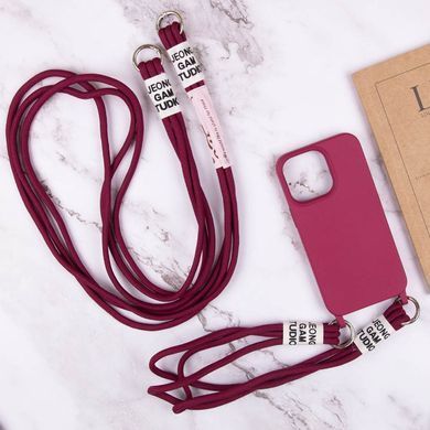 Чехол TPU two straps California для Apple iPhone 13 (6.1") Красный / Rose Red
