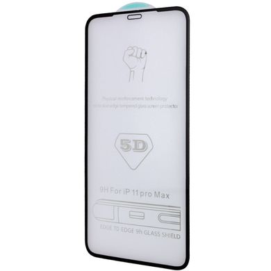 Защитное стекло 5D Hard (full glue) (тех.пак) для Apple iPhone 12 Pro / 12 (6.1") Черный