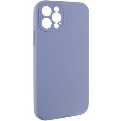 Чохол Silk Full Camera Protective (AA) NO LOGO для Apple iPhone 12 Pro Max (6.7") Сірий / Lavender Gray