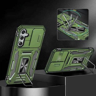 Ударопрочный чехол Camshield Army Ring для Samsung Galaxy A35 / A55 Оливковый / Army Green