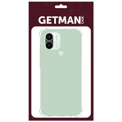 TPU чехол GETMAN Ease logo усиленные углы Full Camera для Xiaomi Redmi A1+ / Poco C50 / A2+ Бесцветный (прозрачный)