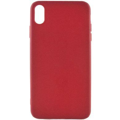 Силиконовый чехол Candy для Apple iPhone XS Max (6.5") Бордовый