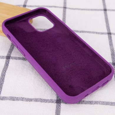 Чохол Silicone Case Full Protective (AA) для Apple iPhone 12 Pro / 12 (6.1") Фіолетовий / Grape