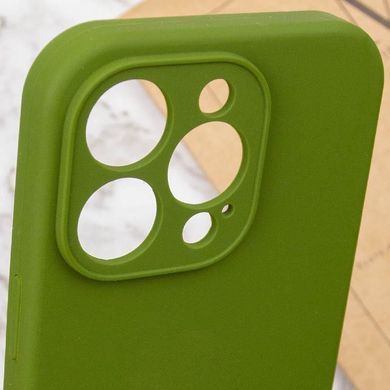 Чохол Silk Full Camera Protective (AA) NO LOGO для Apple iPhone 13 Pro Max (6.7") Зелений / Dark Olive