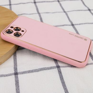 Кожаный чехол Xshield для Apple iPhone 12 Pro (6.1") Розовый / Pink