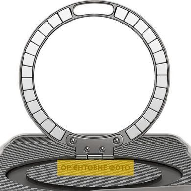 TPU+PC чохол Metal Buttons with Magnetic Fit Carbon Ring для Apple iPhone 17 Air (6.5") Сірий