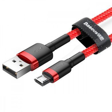 Дата кабель Baseus Cafule USB to MicroUSB Cable 2.4A (1m) (CAMKLF-B) Красный