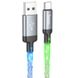 Дата кабель Hoco U112 Shine 2.4A USB to Type-C (1m) Gray фото 1
