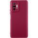 Чехол TPU GETMAN Liquid Silk Full Camera для Xiaomi Redmi Note 10 Pro / 10 Pro Max Бордовый / Marsala