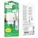 МЗП Hoco CS55A Surplus PD30W+QC3.0 (1USB-A/1C) + кабель Type-C to Lightning White фото 2