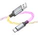 Дата кабель Hoco U112 Shine 2.4A USB to Type-C (1m) Gray фото 3