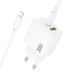 МЗП Hoco CS55A Surplus PD30W+QC3.0 (1USB-A/1C) + кабель Type-C to Lightning White фото 6