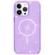 Чохол TPU Galaxy Sparkle Magnetic Fit для Apple iPhone 16 Pro (6.3") Purple+Glitter фото 4