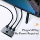Переходник HUB Baseus Matrix HDMI Splitter (CAHUB-BC0G) Space Gray фото 4