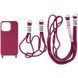 Чехол TPU two straps California для Apple iPhone 13 (6.1") Красный / Rose Red