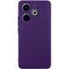 Чехол TPU GETMAN Liquid Silk Full Camera для Infinix Hot 40i Темно фиолетовый / Dark Purple