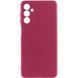 Чохол Silicone Cover Ummi Lakshmi Full Camera (AA) для Samsung Galaxy A04s Бордовий / Marsala