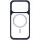 Чохол TPU+PC GETMAN Moon Clear with MagSafe для Apple iPhone 14 Pro Max (6.7") Blue фото 3