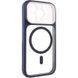 Чехол TPU+PC GETMAN Moon Clear with MagSafe для Apple iPhone 14 Pro Max (6.7") Blue