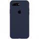 Чохол Silicone Case Full Protective (AA) для Apple iPhone 7 plus / 8 plus (5.5") Темний Синій / Midnight Blue фото 1
