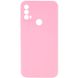 Чохол Silicone Cover Lakshmi Full Camera (AAA) для Motorola Moto E40 Рожевий / Light pink